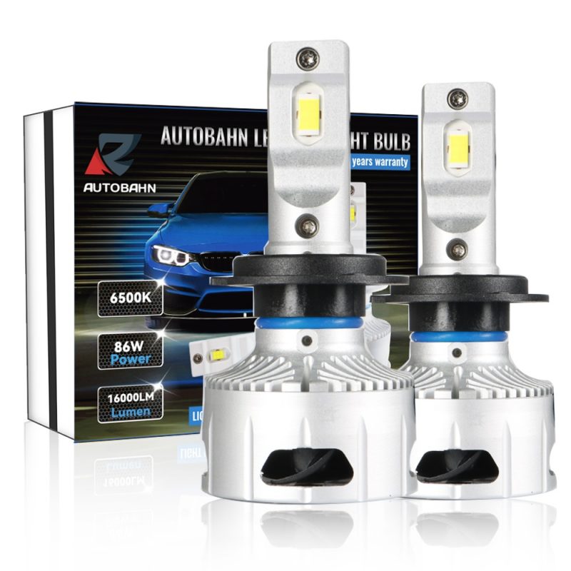 AUTOBAHN P9 LED headlight bulb 86W 16000lm 6500K New