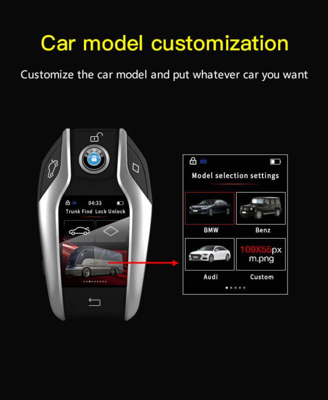 AUTOBAHN Car Smart key HD Touch screen Keyless entry New