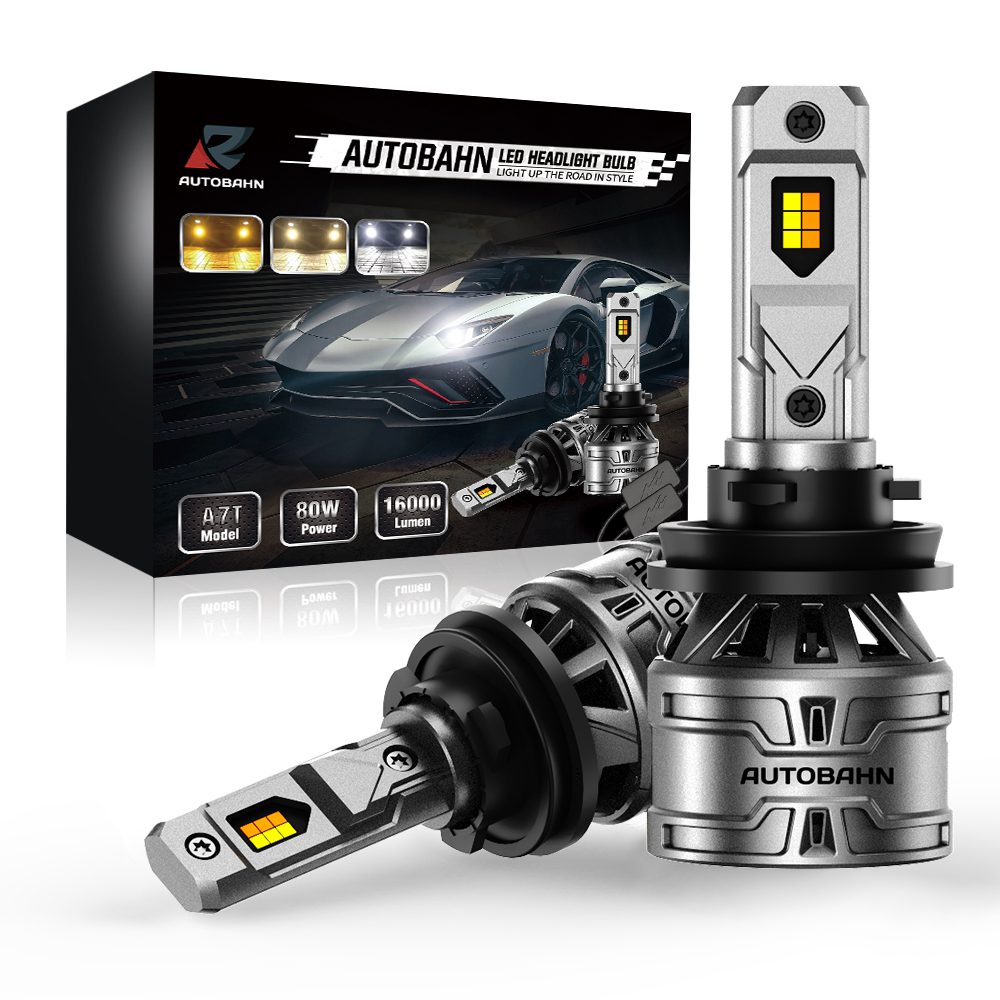 3HL-H4 LED Headlight Kit by OZ-USA® 30W Dual Hi/Lo Beam Auto 3000LM Xenon  White 3000K, 4300K, 6500K, 8000K, 10000K