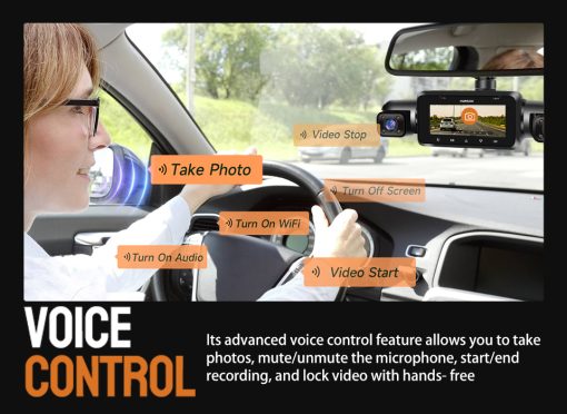 AUTOBAHN M750 4 Channel Dash Cam - 3K+3*1080P Recording | Night Vision | GPS | App Control - Image 9